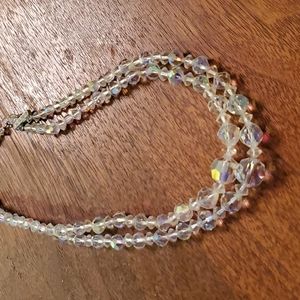 Vintage Aurora Borelous Double Strand Necklace